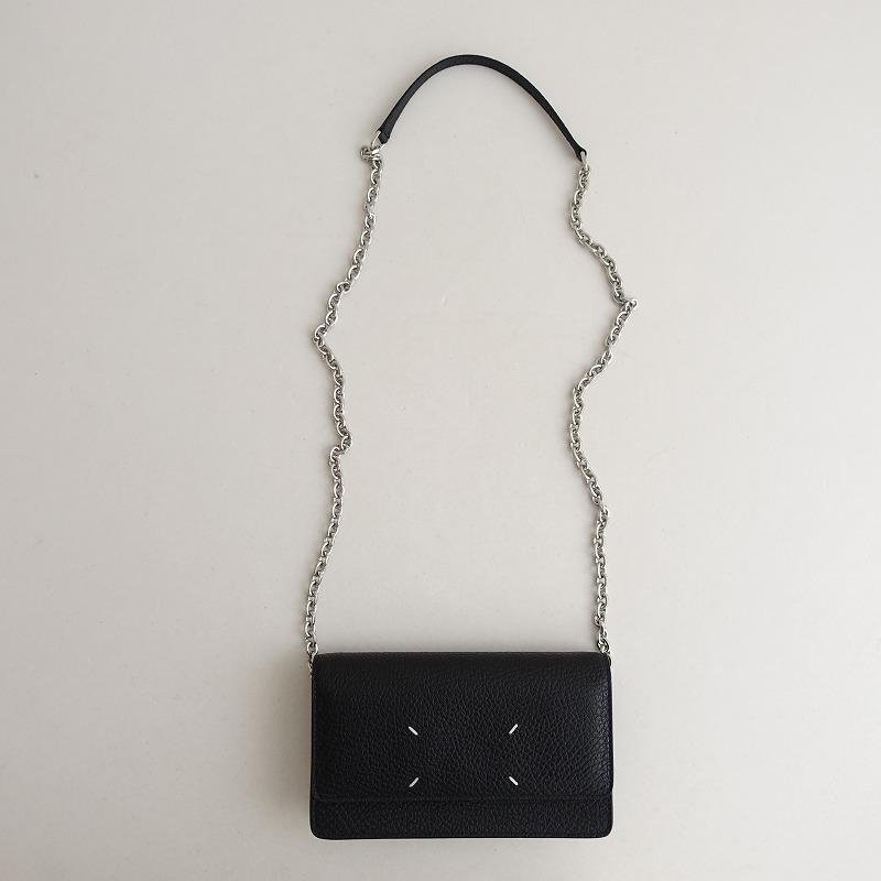 【美品】Maison Margielaメゾンマルジェラ チェーン ウォレット メゾンマルジェラ】セール！チェーンウォレット ローズピンク (Maison