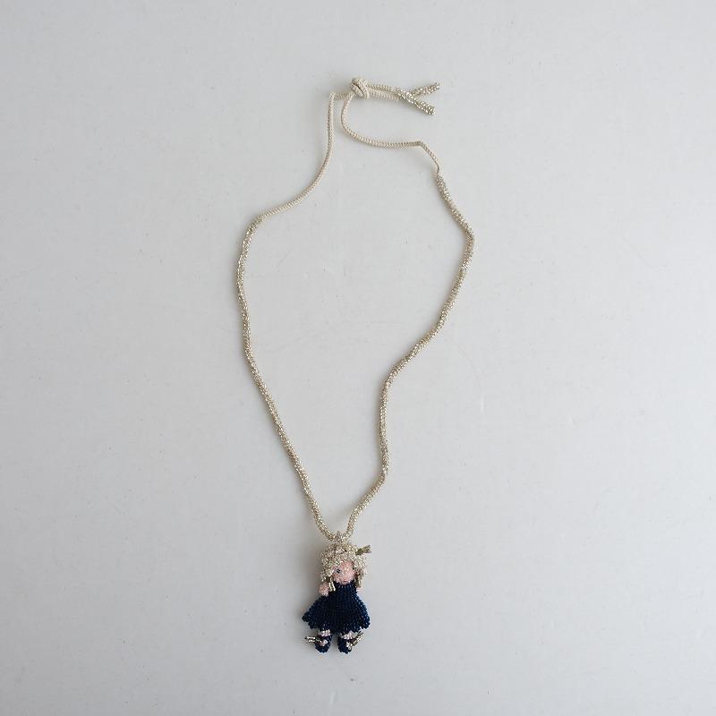 美品】アプロジオ&コー APROSIO&CO *カラービースネックレス 人形 