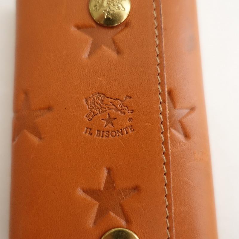 定価1.6万】イルビゾンテ IL BISONTE *スターエンボスドレザー キー