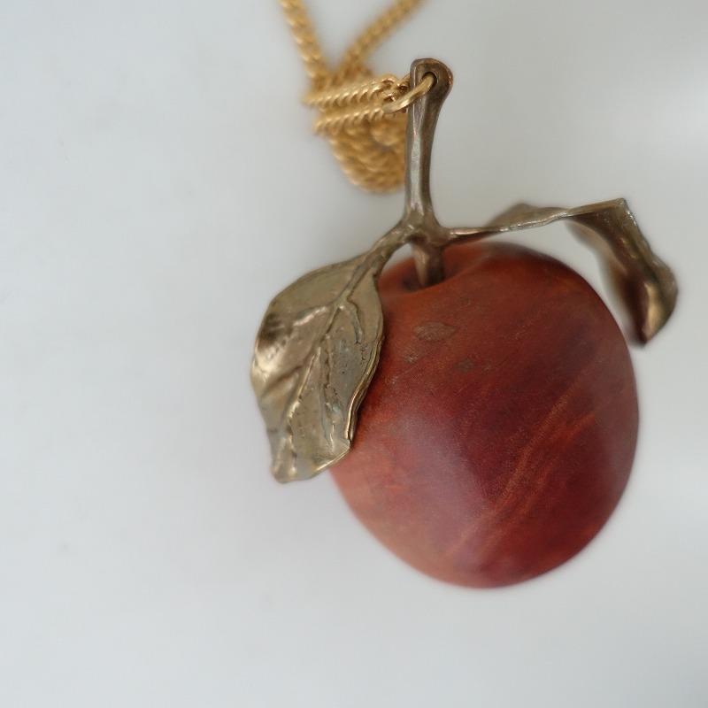 RENARD BIJOUX small apple ネックレス　レナードビジュー レナード ビジュー RENARD BIJOUX *ネックレス リンゴ*レッド