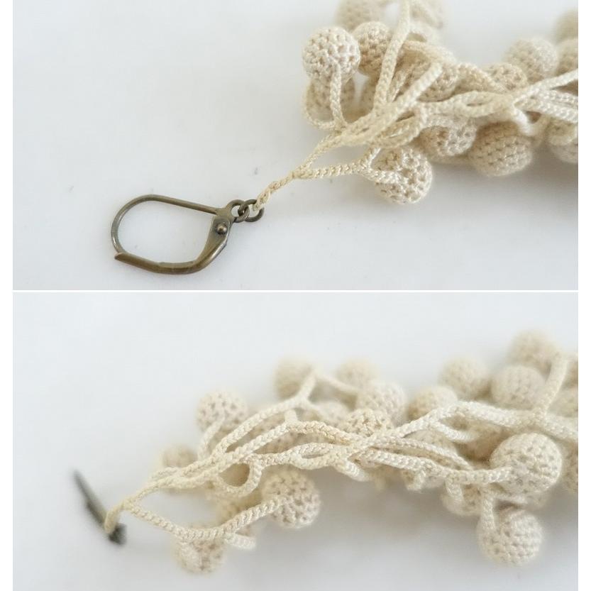 ピアス　枝葉　藤田美帆 　FUJITAMIHO 藤田美帆 FUJITA MIHO *ピアス*刺繍植物葉っぱアクセサリー小物