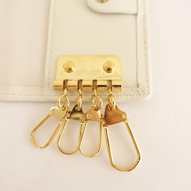 文庫屋大関 文庫屋大関*キーケース*ホワイトパープルイエローピンク