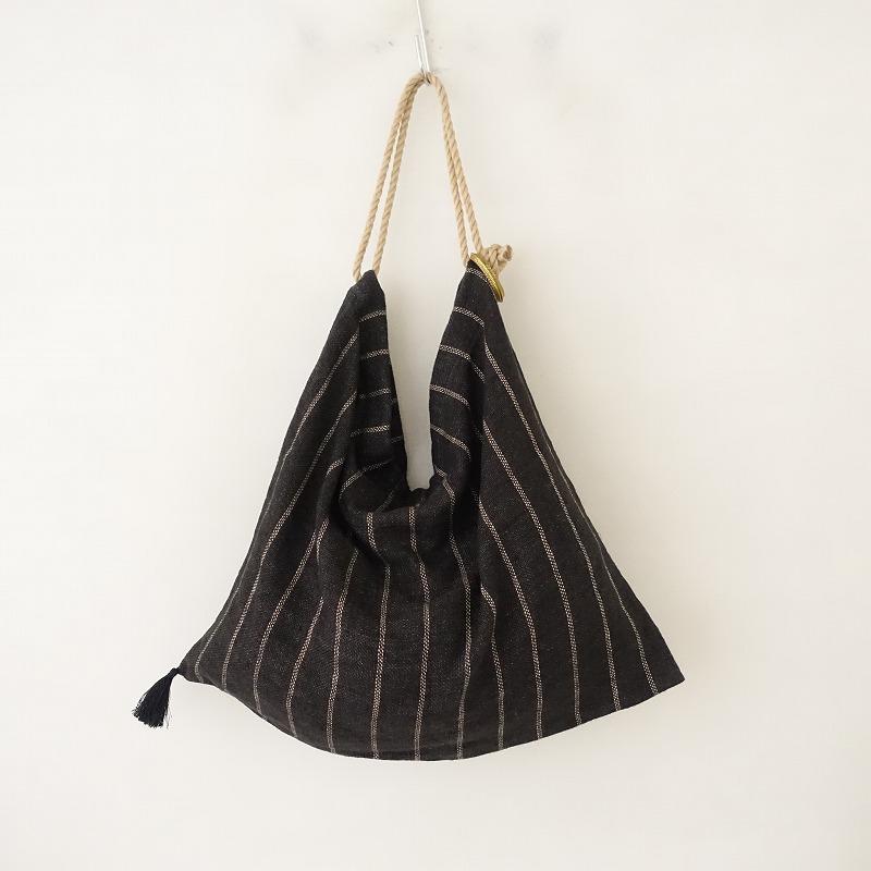 Tabrik //タブリク *linen rope bag リネンロープバッグ*かばん肩掛け 