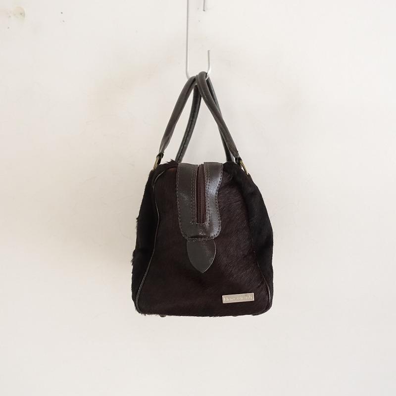 エレナジラルディ Elena Girardi *ハラコボストンバッグ*かばん手提げ