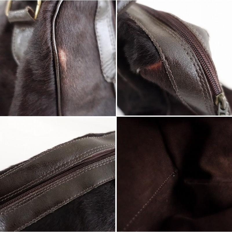 エレナジラルディ Elena Girardi *ハラコボストンバッグ*かばん手提げ