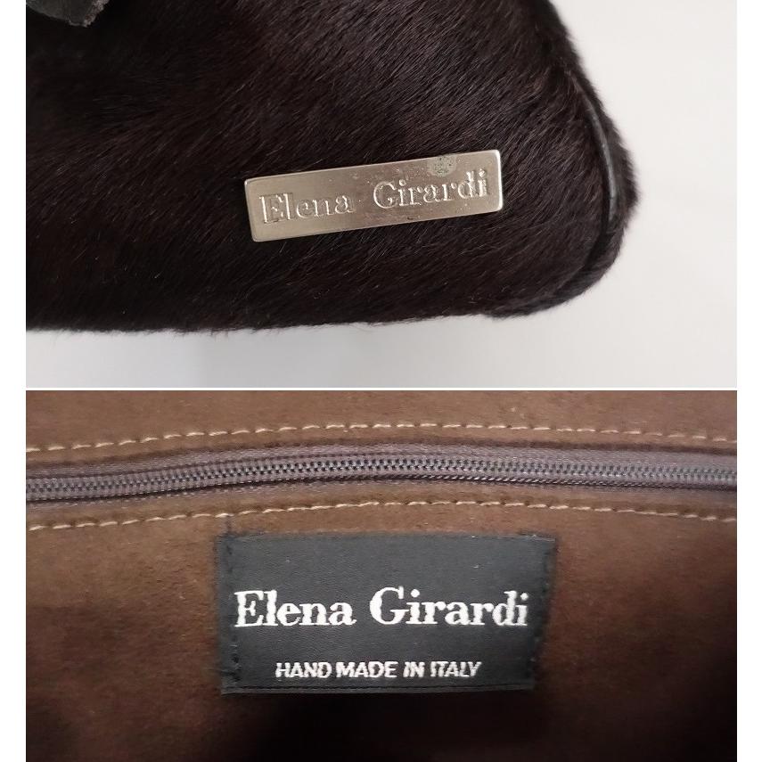 エレナジラルディ Elena Girardi *ハラコボストンバッグ*かばん手提げ