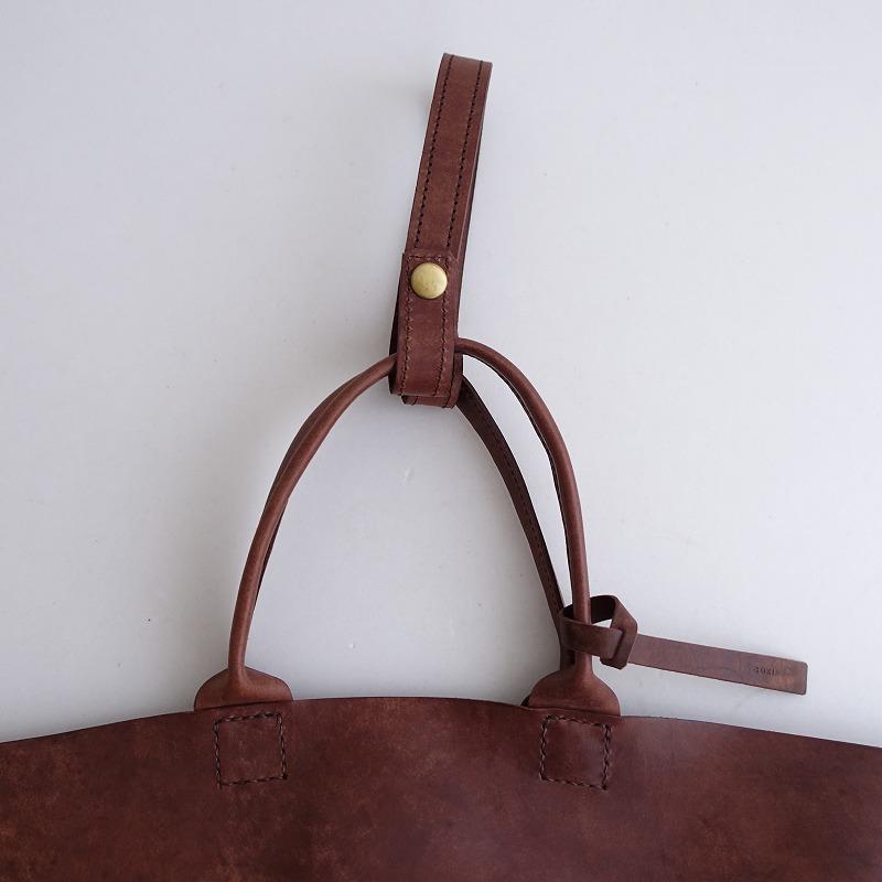 コキア COKIA *バケツトートバッグ*かばんレザー皮革ブラウン丸底林