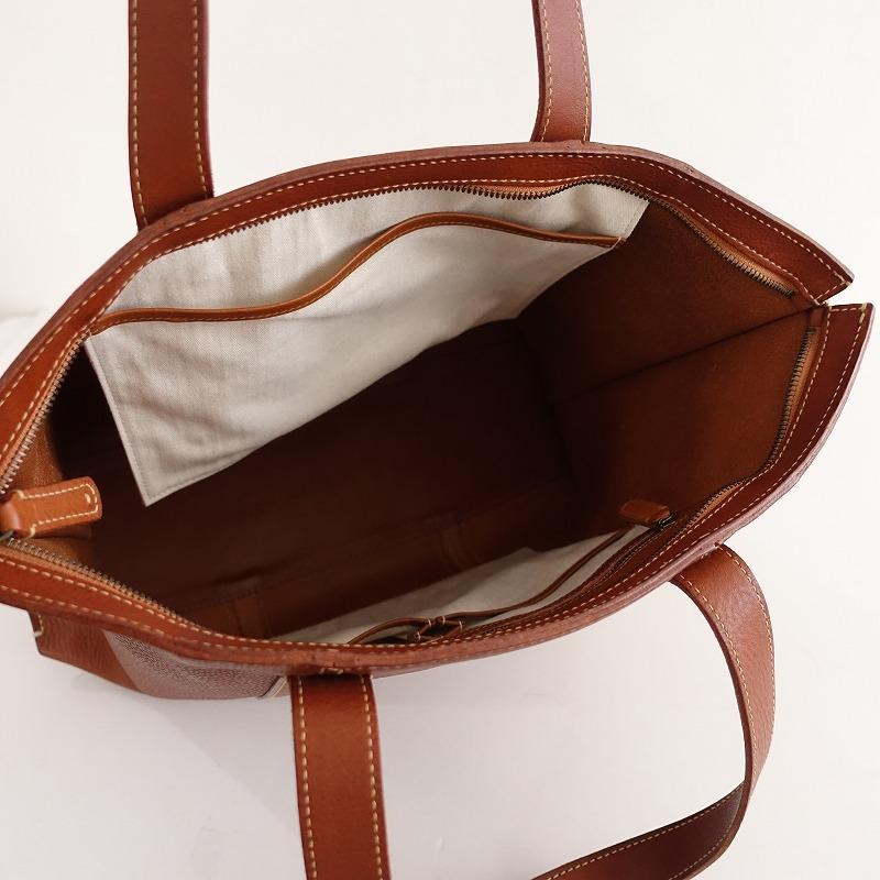 【未使用】メンズ　dan genten ブラウンレザートートバッグ 中古・古着通販】genten (ゲンテン) トートバッグ genten ブラウン