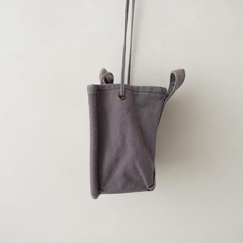 エバゴス ebagos*KAGOBUKURO キャンバス×紅籐かご袋 ショルダー*かばん