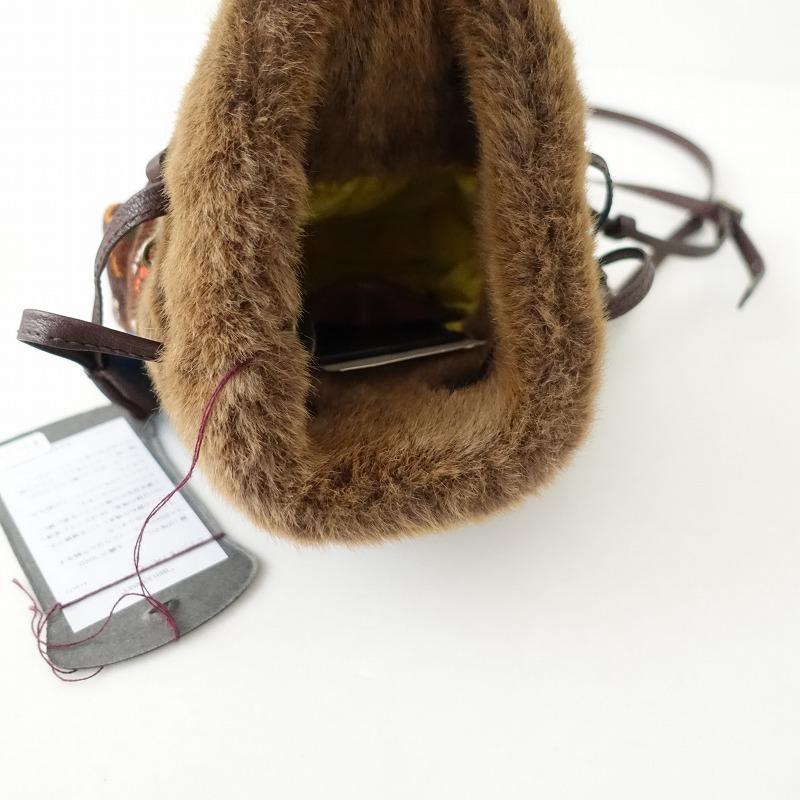 美品/定価5.5万】エバゴス ebagos*BIRD JOURNEY シェニールパース
