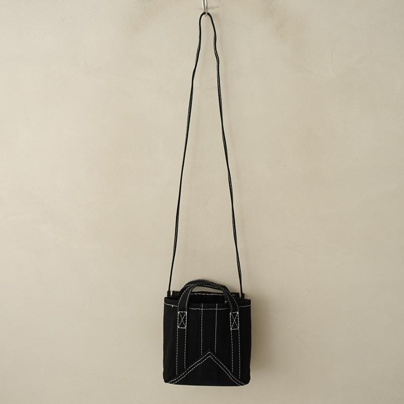 美品/定価4.2万】エバゴス ebagos *キャンバス カゴ袋ショルダー 