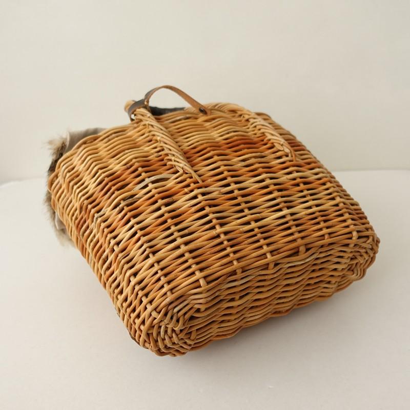 美品 ebagos エバゴス 紅籐 カゴバッグ 定価6.8万】エバゴス ebagos *定番トート*かばんカゴバッグ手提げ