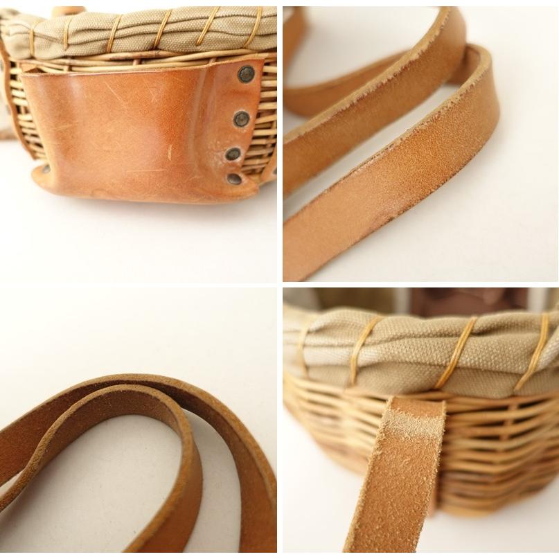 ebagos エバゴス かごバッグ ブラウン レザー 紅藤 ワンハンドル 紅藤かごバッグ | ブランド古着の買取・委託販売 KLD USED CLOTHING