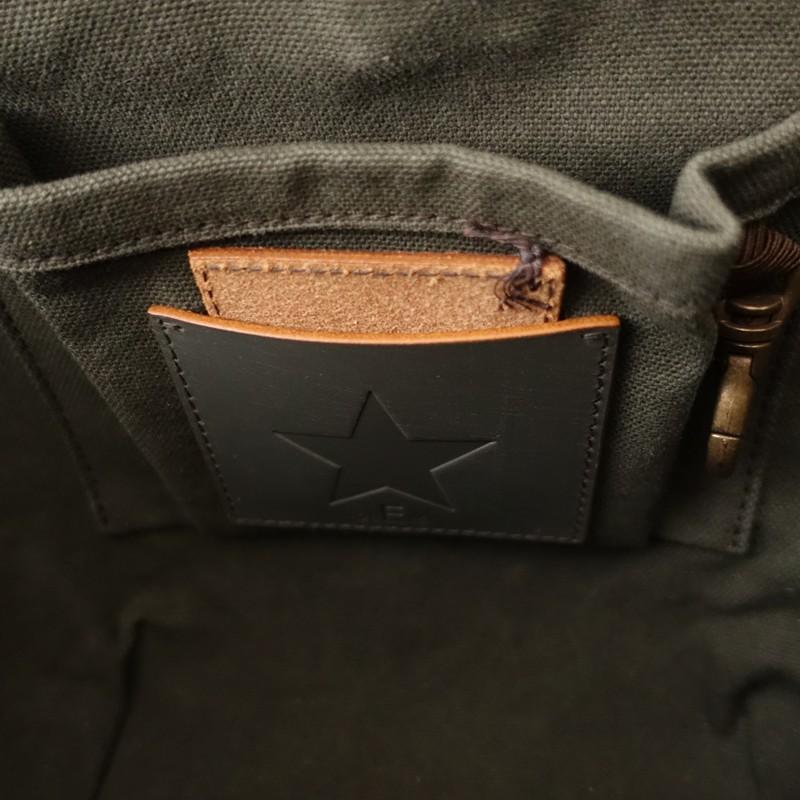 エバゴス ebagos *紅籐×防水キャンバスかごバッグ*かばんトート0126