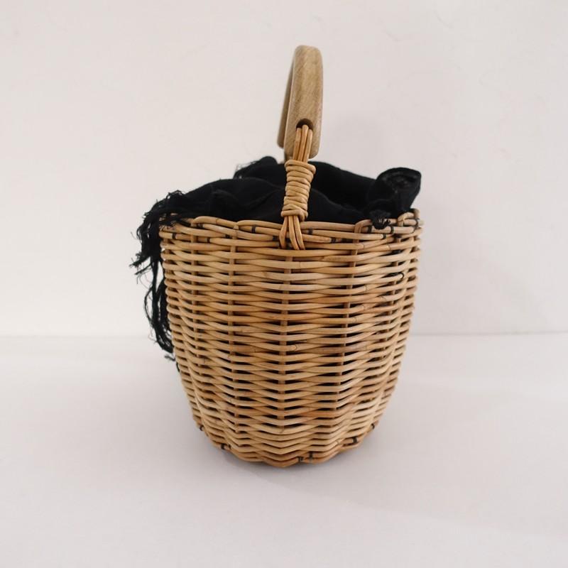 エバゴス ebagos *紅籐バケツ型かごバッグ*かばん手提げ0426(ba10-2604-57)【90E62】の画像