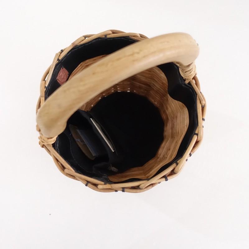 エバゴス ebagos *紅籐バケツ型かごバッグ*かばん手提げ0426(ba10-2604-57)【90E62】の画像