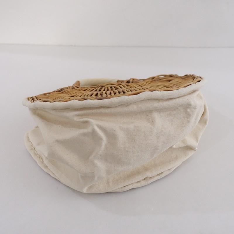 定価7.4万】エバゴス ebagos*カゴ袋 キャンバス扇トート*かばん手提げ