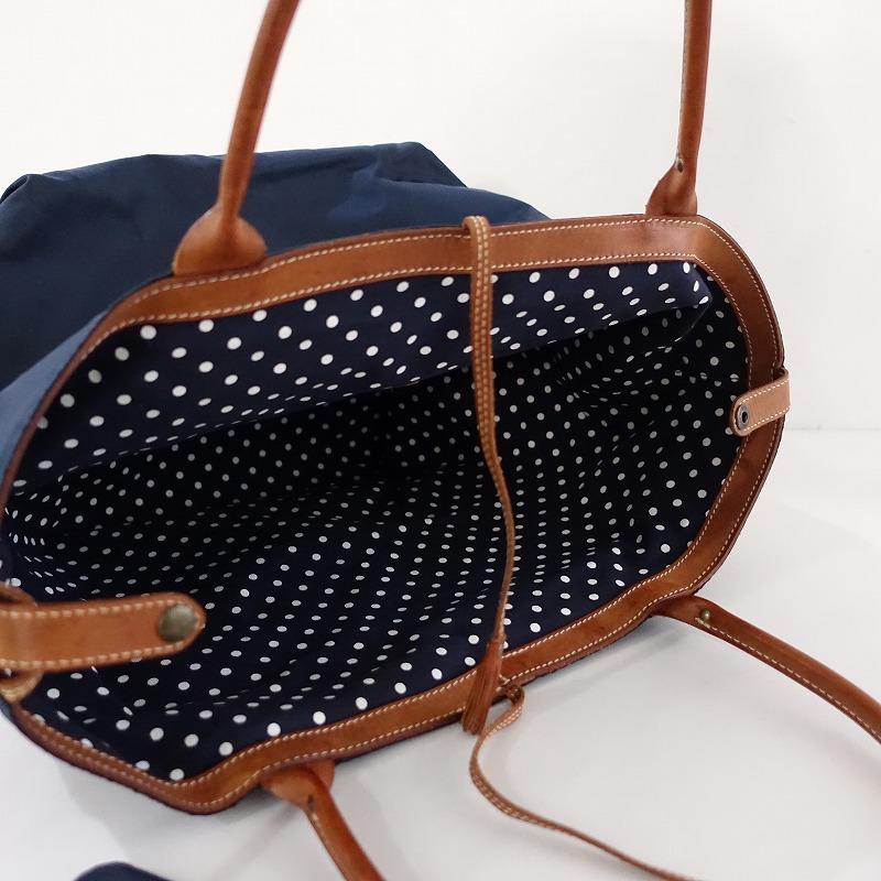 Felisi - Felisi フェリージ ショッピングバッグ ネイビー ドットの  