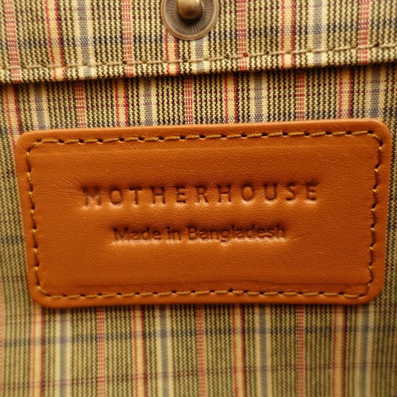 //マザーハウス  MOTHERHOUSE *レザートートバッグ*手提げ肩掛けブラウンかばん(ba11-2403-63)【62C42d】｜drop-kaitori｜09