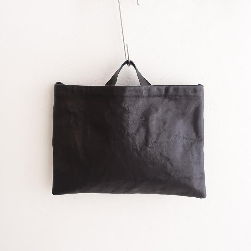 nest Robe ネストローブ 2wayレザーショルダーバッグ ブラック nest Robe ネストローブ *2wayレザーバッグ*手提げ肩掛け