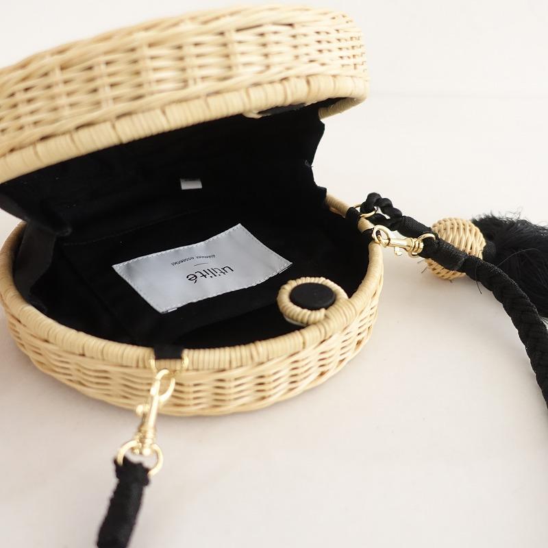 ユティリテ utilite *かごポシェット*ショルダーかばん斜め掛け竹編み