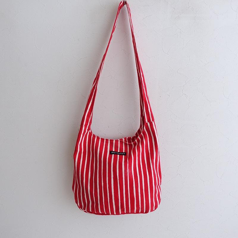 マリメッコ marimekko *ストライプショルダーバッグ*かばん斜め掛け 