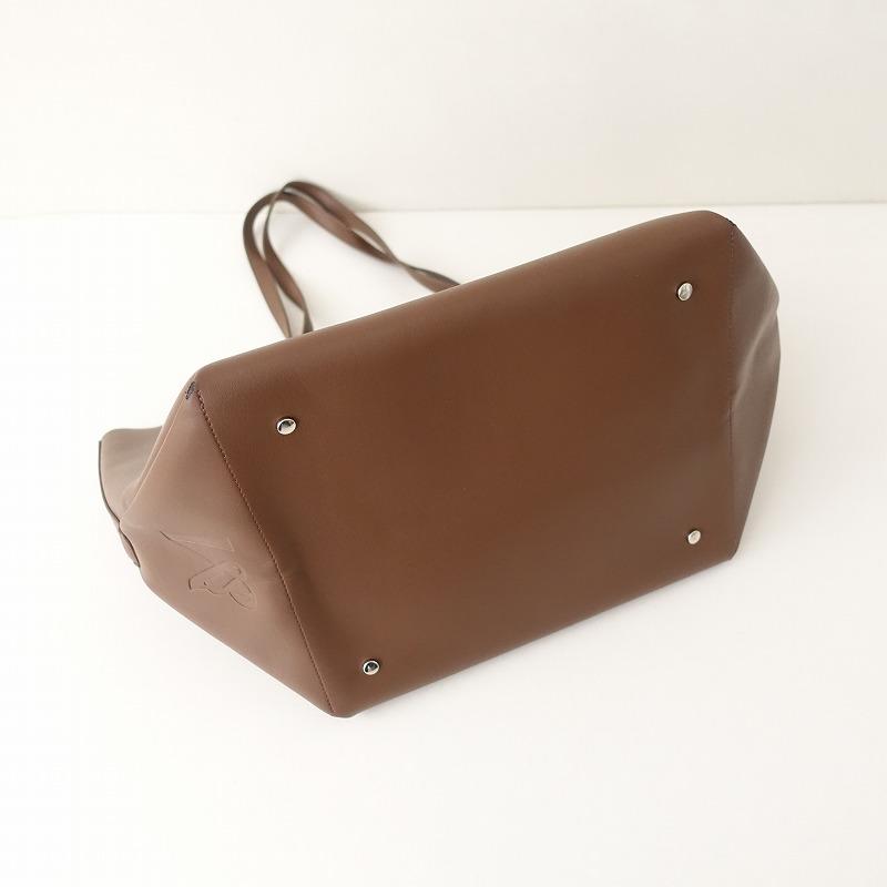 美品/定価2.6万】アンドミューク &MyuQ *トートバッグ*ブラウン手提げ