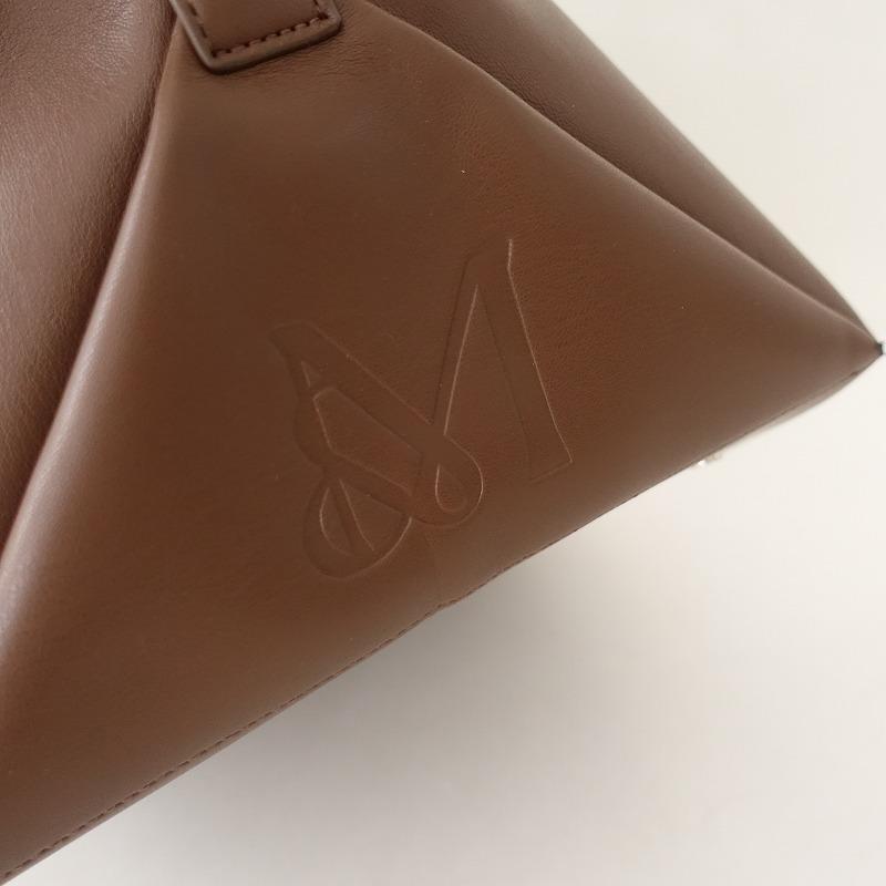 美品/定価2.6万】アンドミューク &MyuQ *トートバッグ*ブラウン手提げ