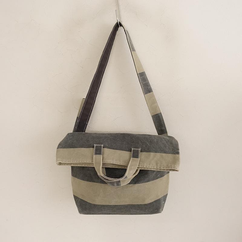 テンベア　TEMBEA ボアトート　ショルダーバッグ TEMBEA（テンベア） *ボーダートートバッグ*キャンバスショルダー2WAY