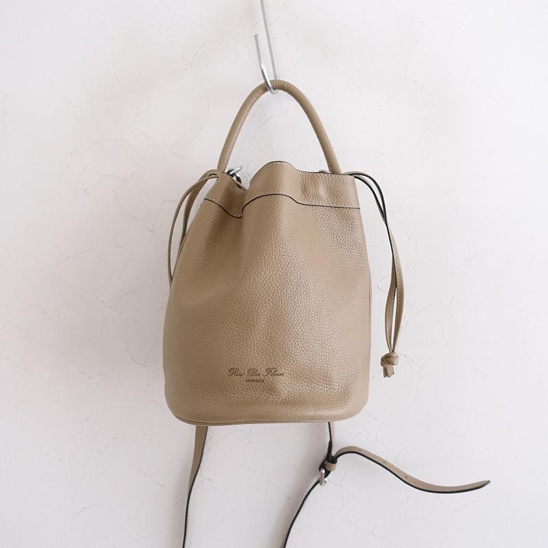定価4.2万】リュー・ドゥ・フルール Rue Des Fleurs *巾着レザーバッグ