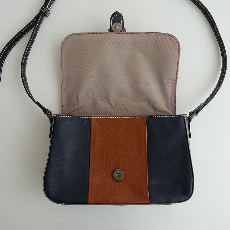 マザーハウス MOTHERHOUSE *リンネ フラップ ショルダー*レザー