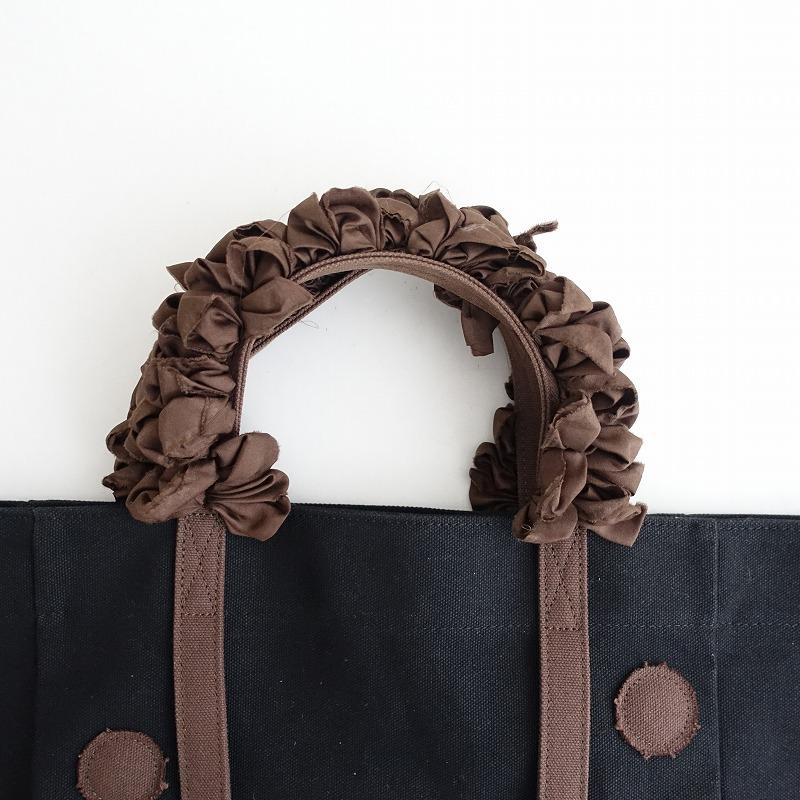 LUDLOW（ラドロー） *ドットアップリケトートバッグ*ブラック