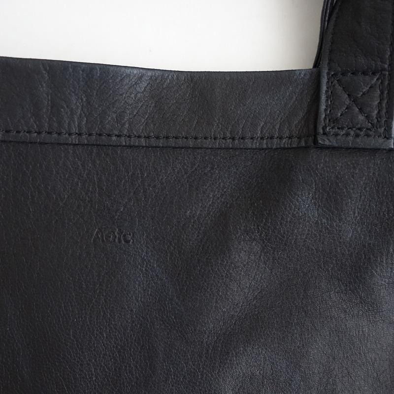 Aeta アエタ *2WAYショルダートート*ブラックレザー牛革肩掛けかばん