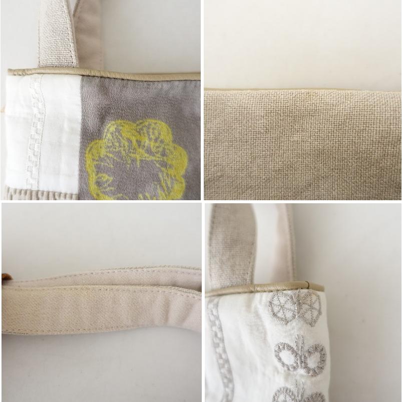 ミナペルホネン　ショルダー　トートバッグ　パッチワーク×skyflower ミナペルホネン ショルダー トートバッグ パッチワーク