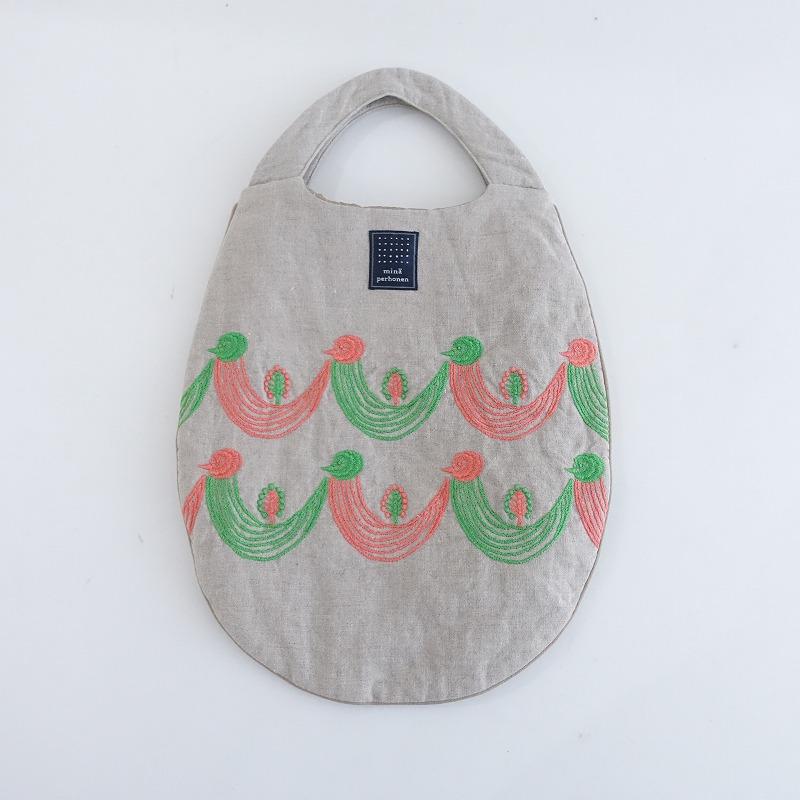 ミナペルホネン 希少 celebrate 刺繍バッグ＊最終価格 美品ミナペルホネン刺繍バッグ