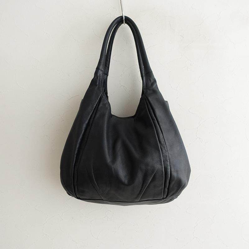 土屋鞄 土屋鞄製造所 *シフォンループトートバッグ*ブラックレザー牛革