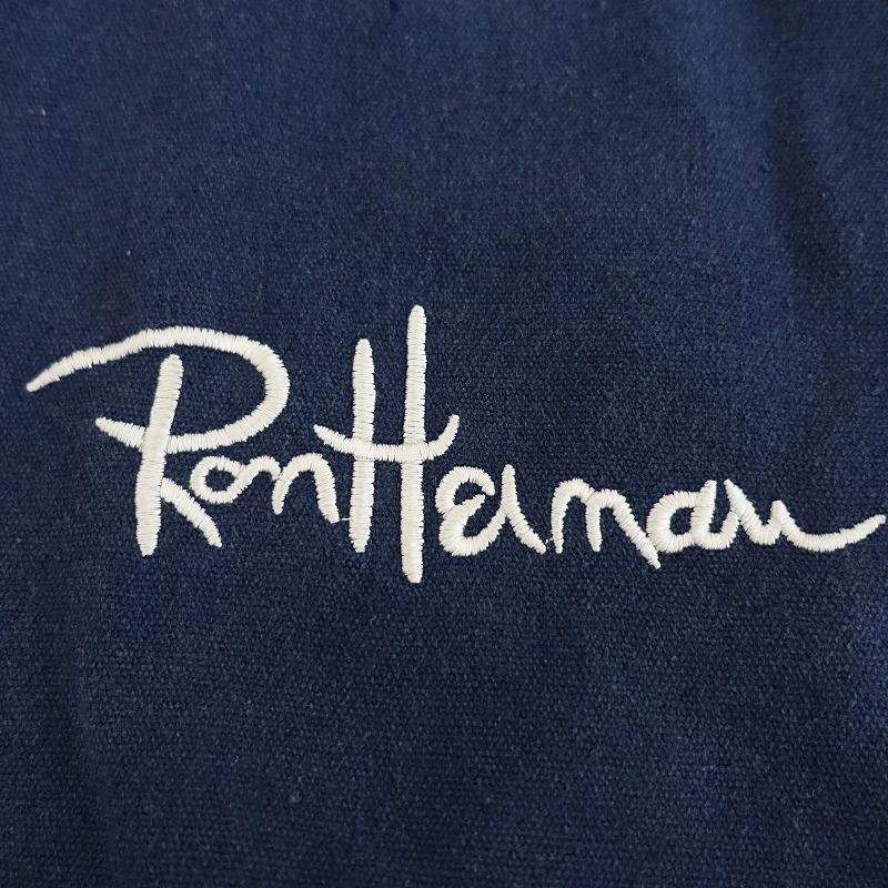 ロンハーマン Ron Herman *ネイビーロゴトートバッグ*手提げ肩掛け