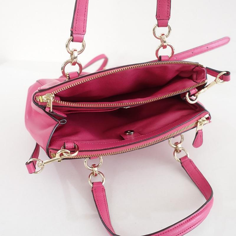 コーチ 2WAY ショルダーバッグ　ミネッタ ピンク 美品】コーチ COACH *ミネッタ2wayハンドバッグ*クロスブレイン