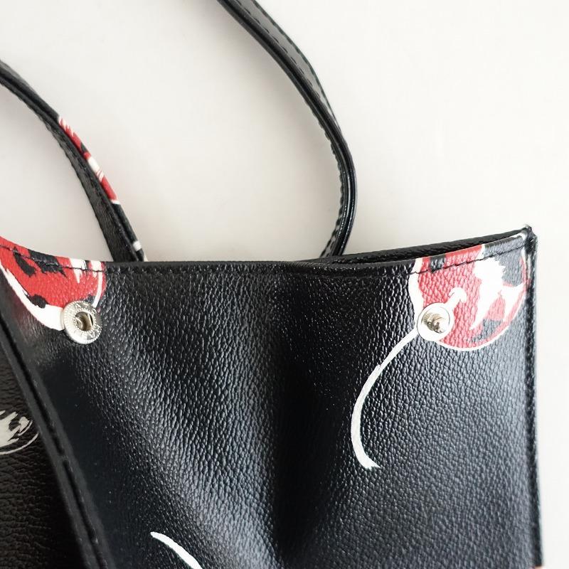 美品】タマミワタナベ tamami watanabe *レザーチェリー柄バッグ 