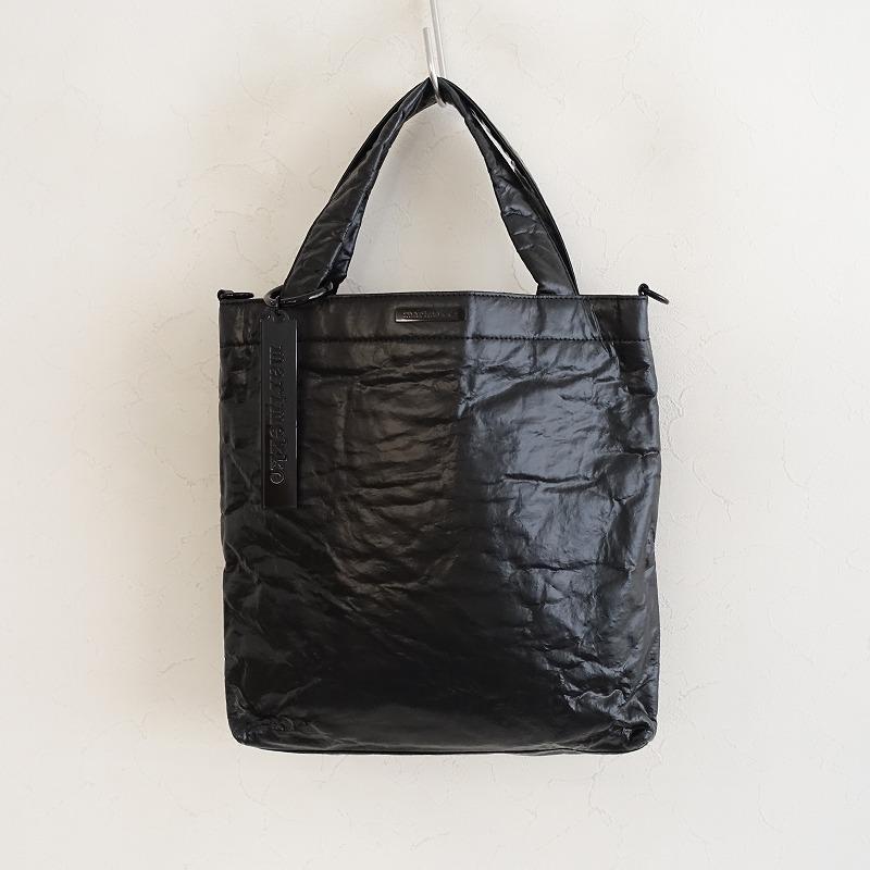 定価5.9万】マリメッコ marimekko *Medium tote トートバッグ*ブラック 
