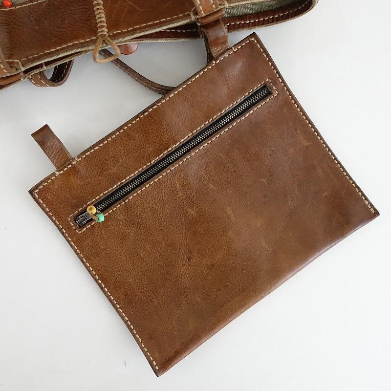 HENRY CUIR アンリークイール *レザー使いトートバッグ*手提げ