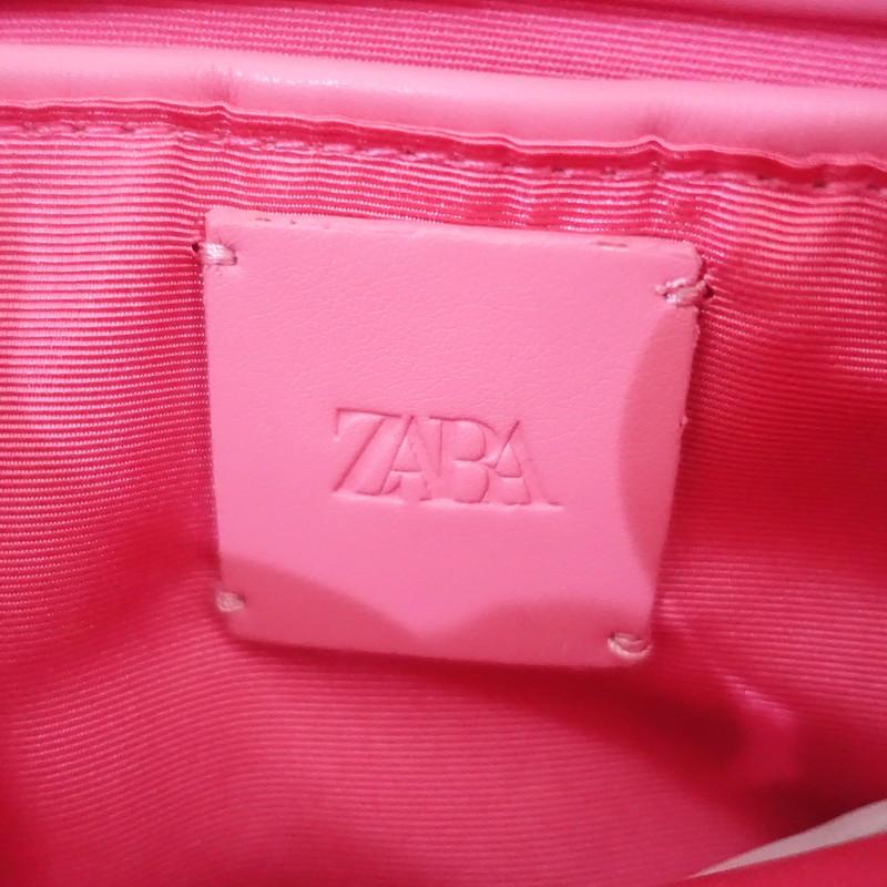 ザラ ZARA *2WAYショルダーバッグ*ピンク肩掛けポシェットレザー牛革