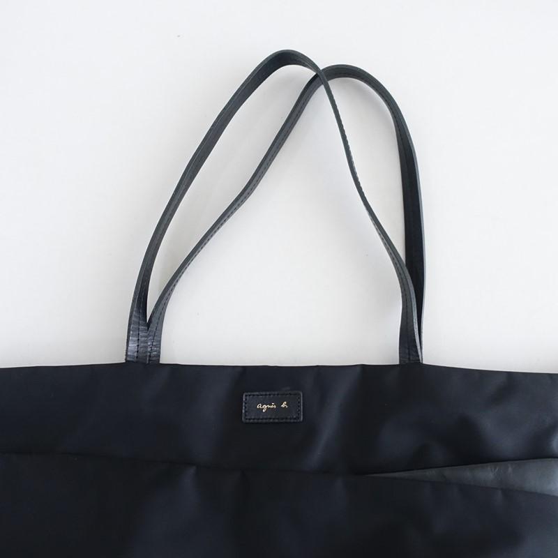 アニエスベー agnes b. *ショルダートートバッグ*ブラックナイロン