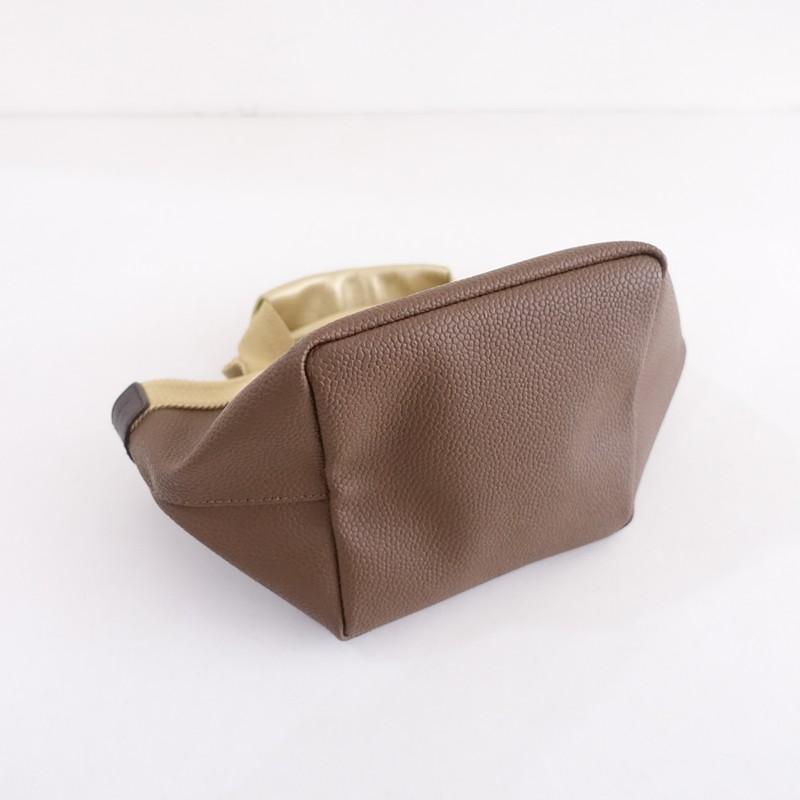 【美品/定価8.6万】エルベシャプリエ Herve Chapelier *リュクス舟型トートS*手提げブラウンかばん(ba11-2601-24)【52A62】の画像
