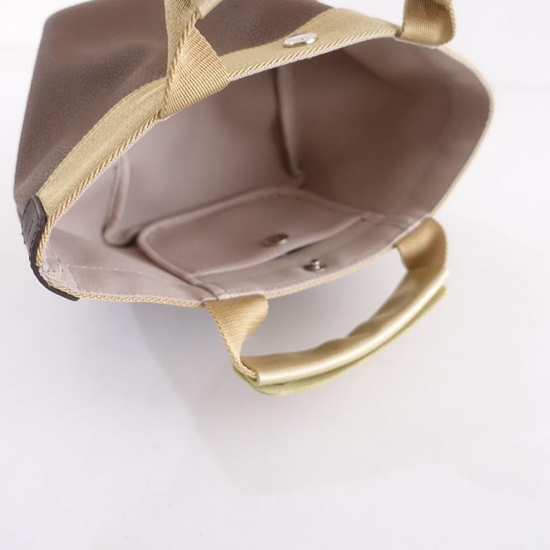 【美品/定価8.6万】エルベシャプリエ Herve Chapelier *リュクス舟型トートS*手提げブラウンかばん(ba11-2601-24)【52A62】の画像