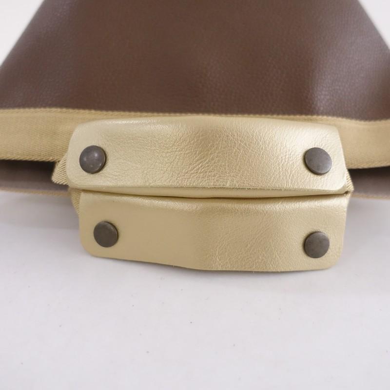 【美品/定価8.6万】エルベシャプリエ Herve Chapelier *リュクス舟型トートS*手提げブラウンかばん(ba11-2601-24)【52A62】の画像