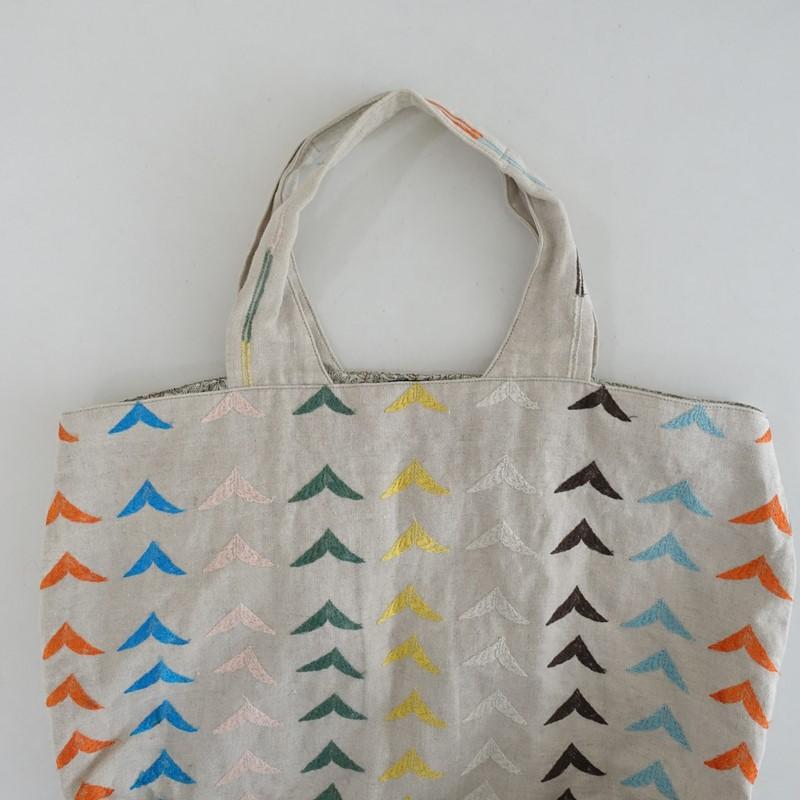 mina perhonen ミナペルホネン パニーニバッグ　bird 小　バード mina perhonen（ミナペルホネン） *bird birdパニーニバッグ*手提げ