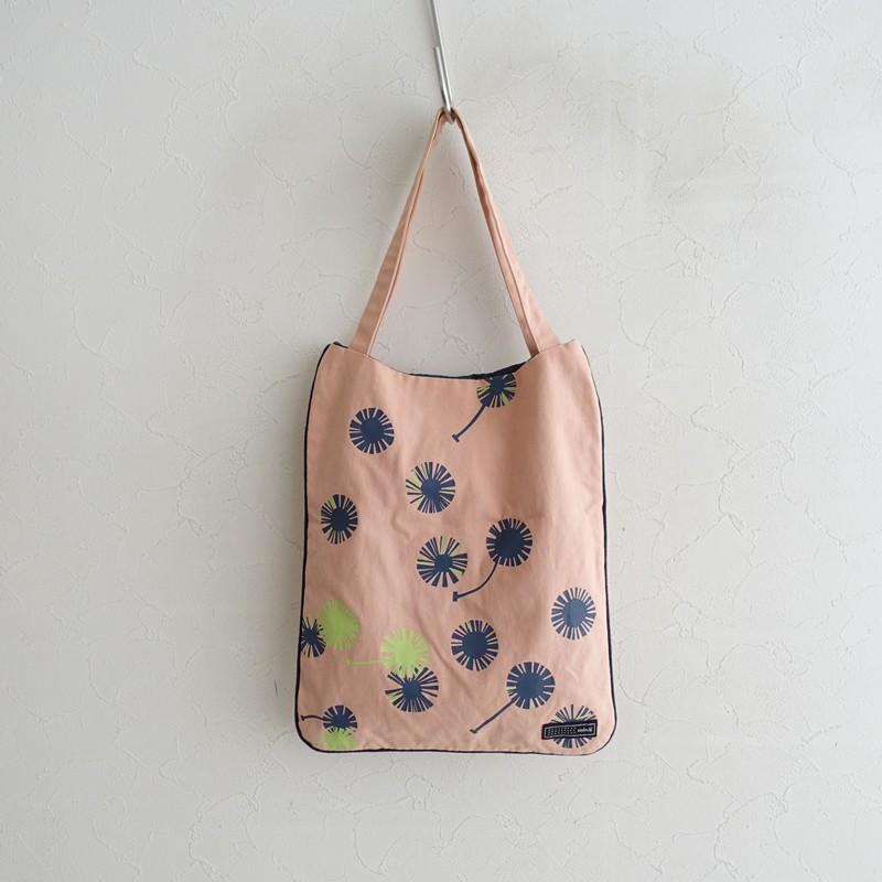 トートバッグ＊tanpopo ミナペルホネン tanpopo 籐の持ち手のバッグ