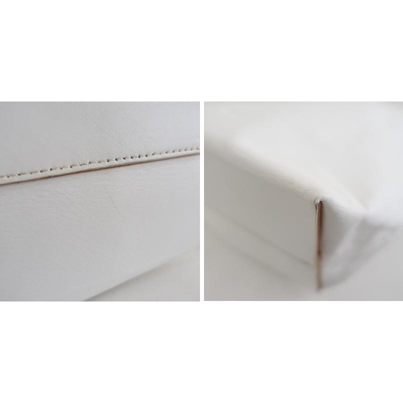 アエタ Aeta *COW KIP LEATHER POUCH S レザーポーチ*ホワイト革巾着