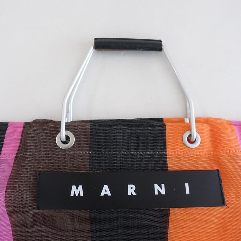 マルニ MARNI *MARNI MARKET BAG マーケットバッグ*ブラウンオレンジ
